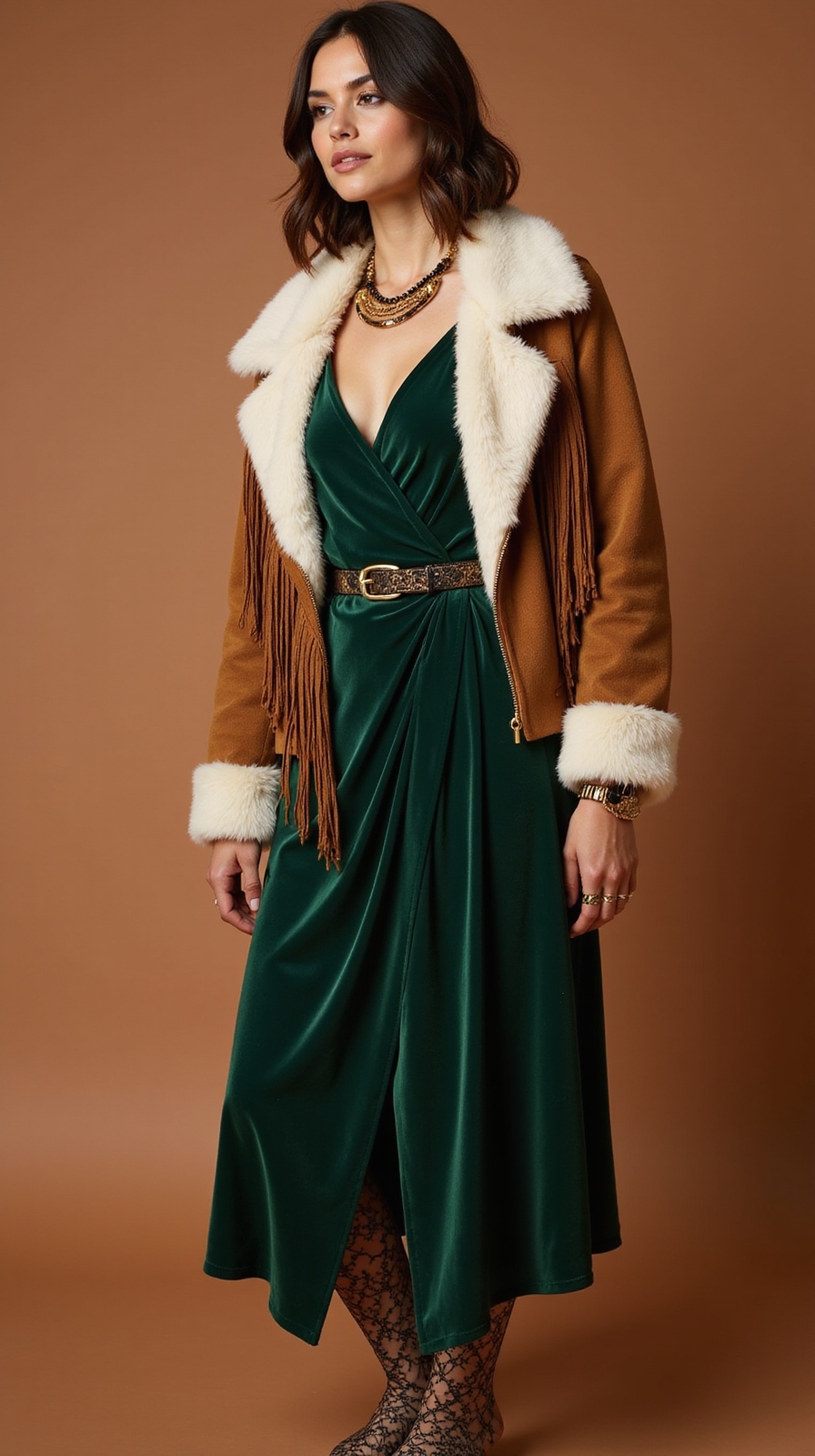 layered luxe textures for winter