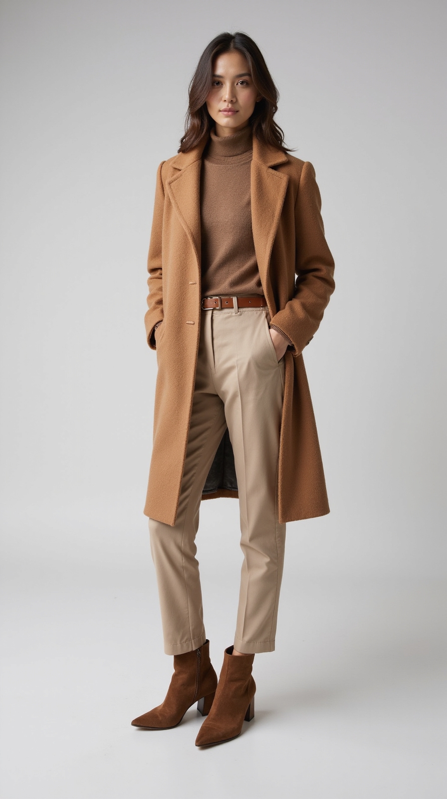 layered neutrals with contrast