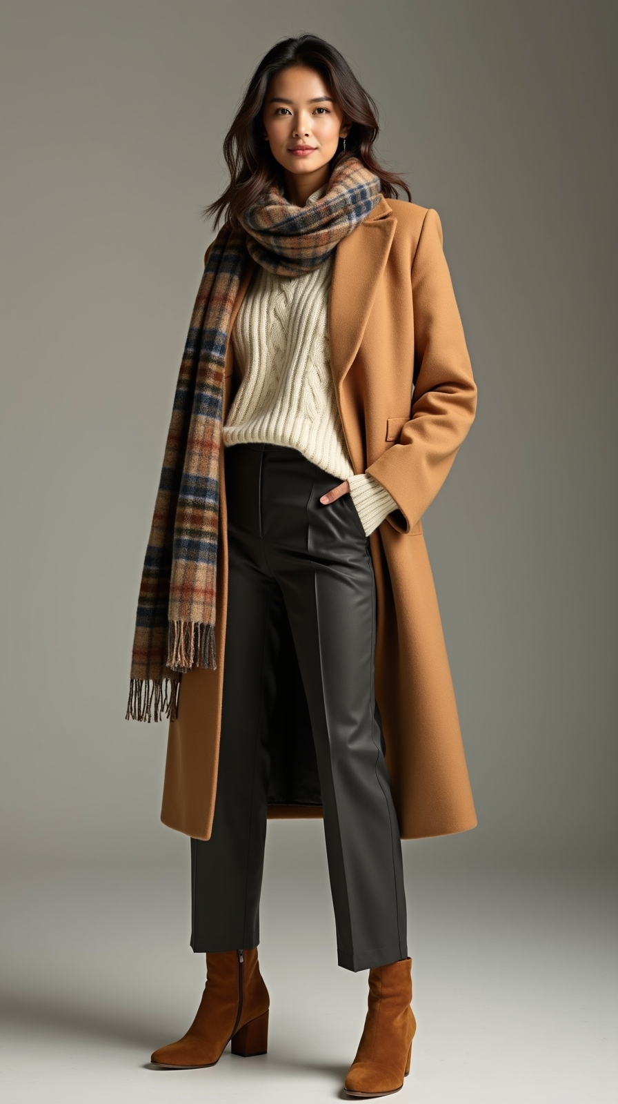 layered polished cozy campus style