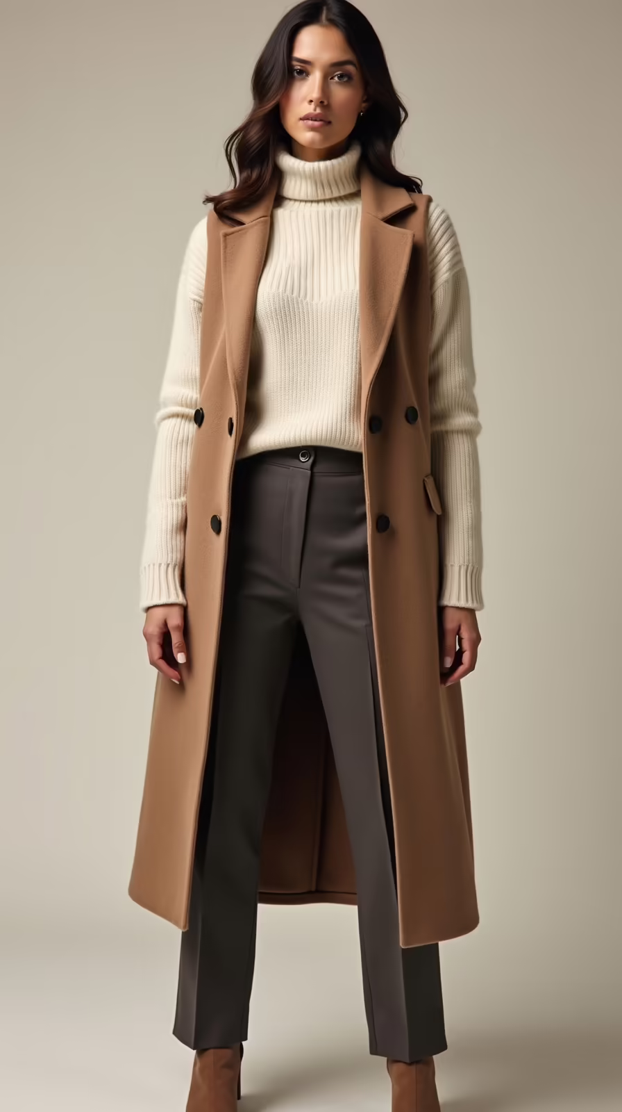 longline vest over sweaters