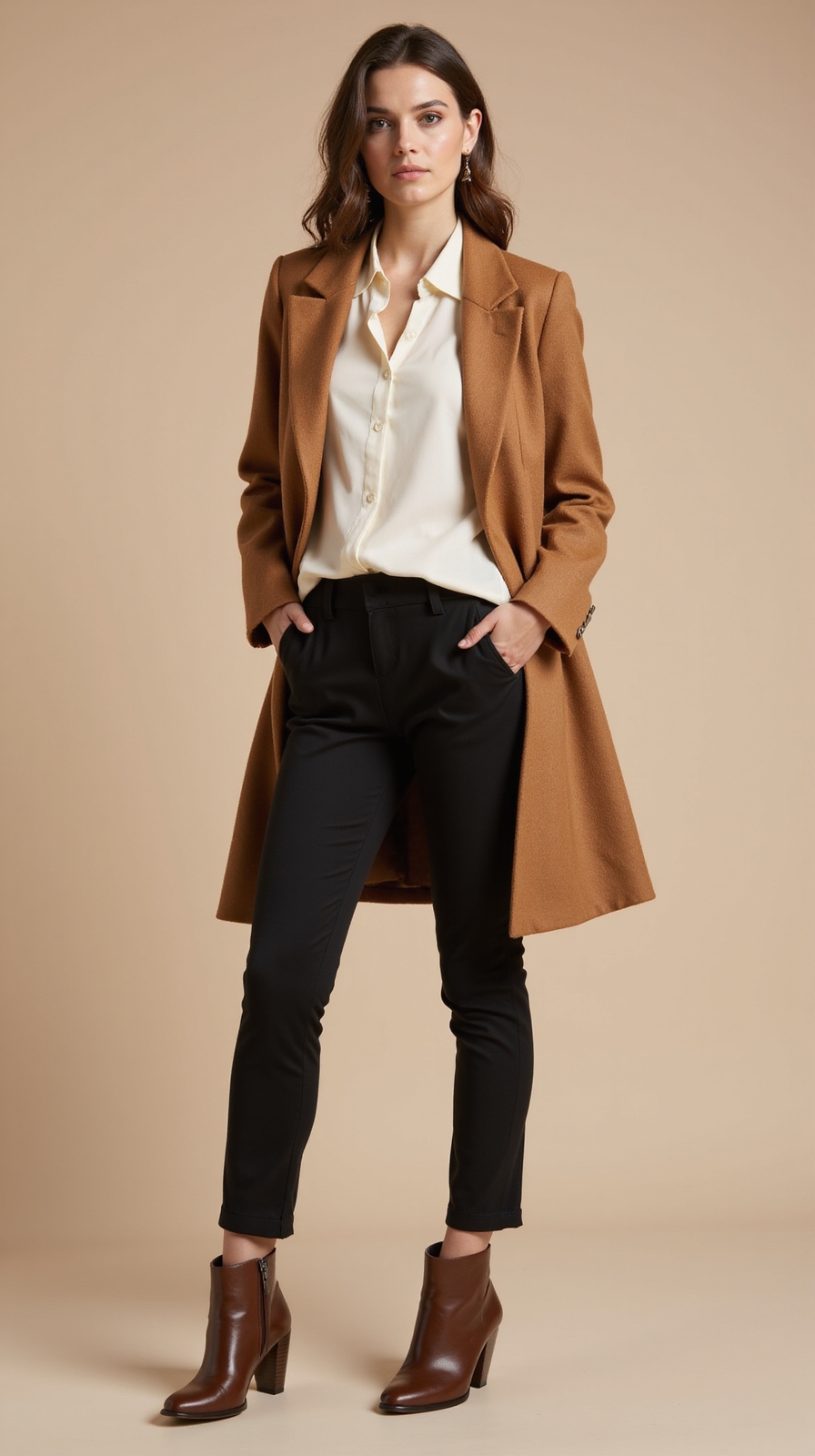 matte leggings with structured layers