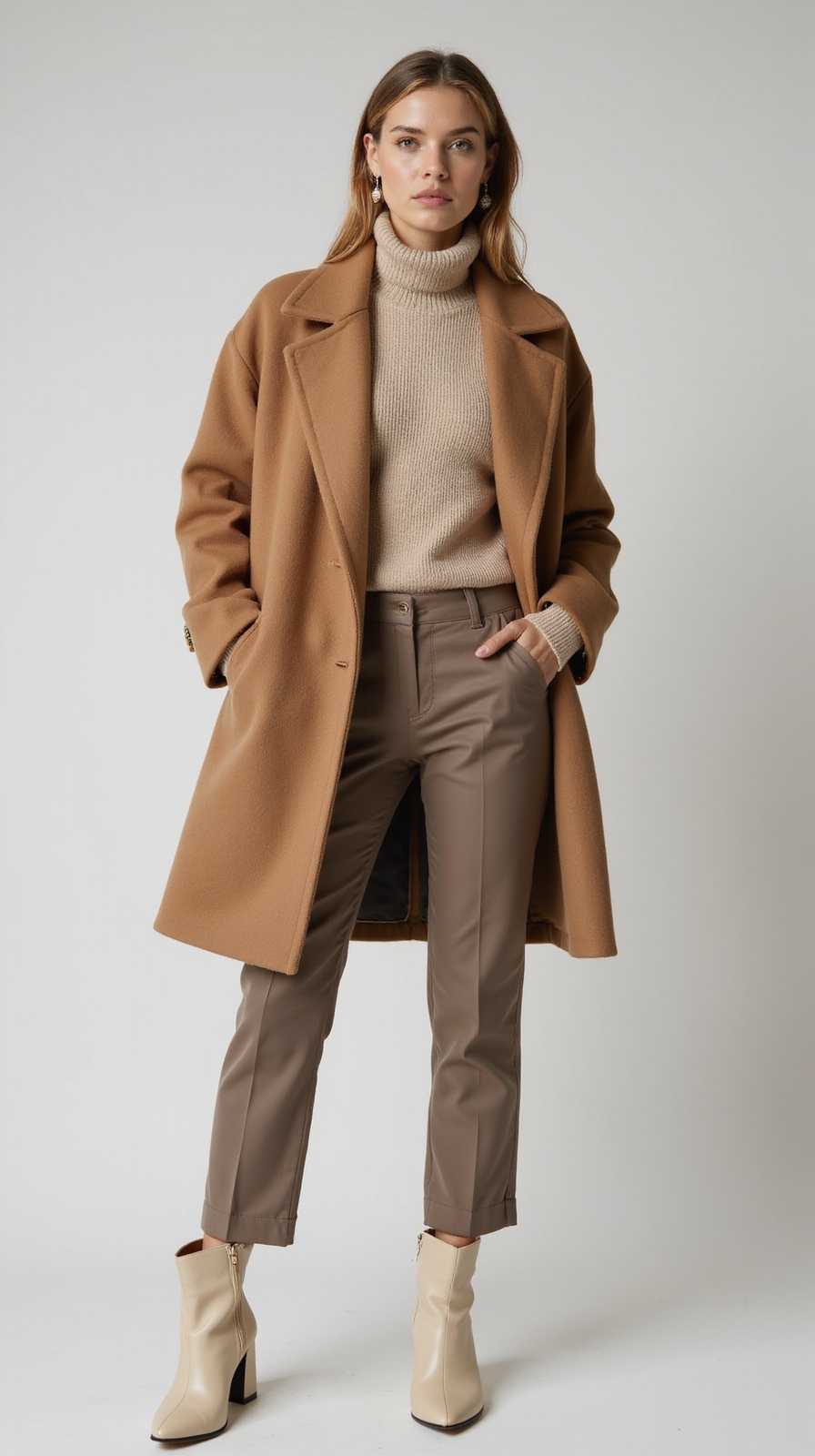 monochrome neutral layered citywear