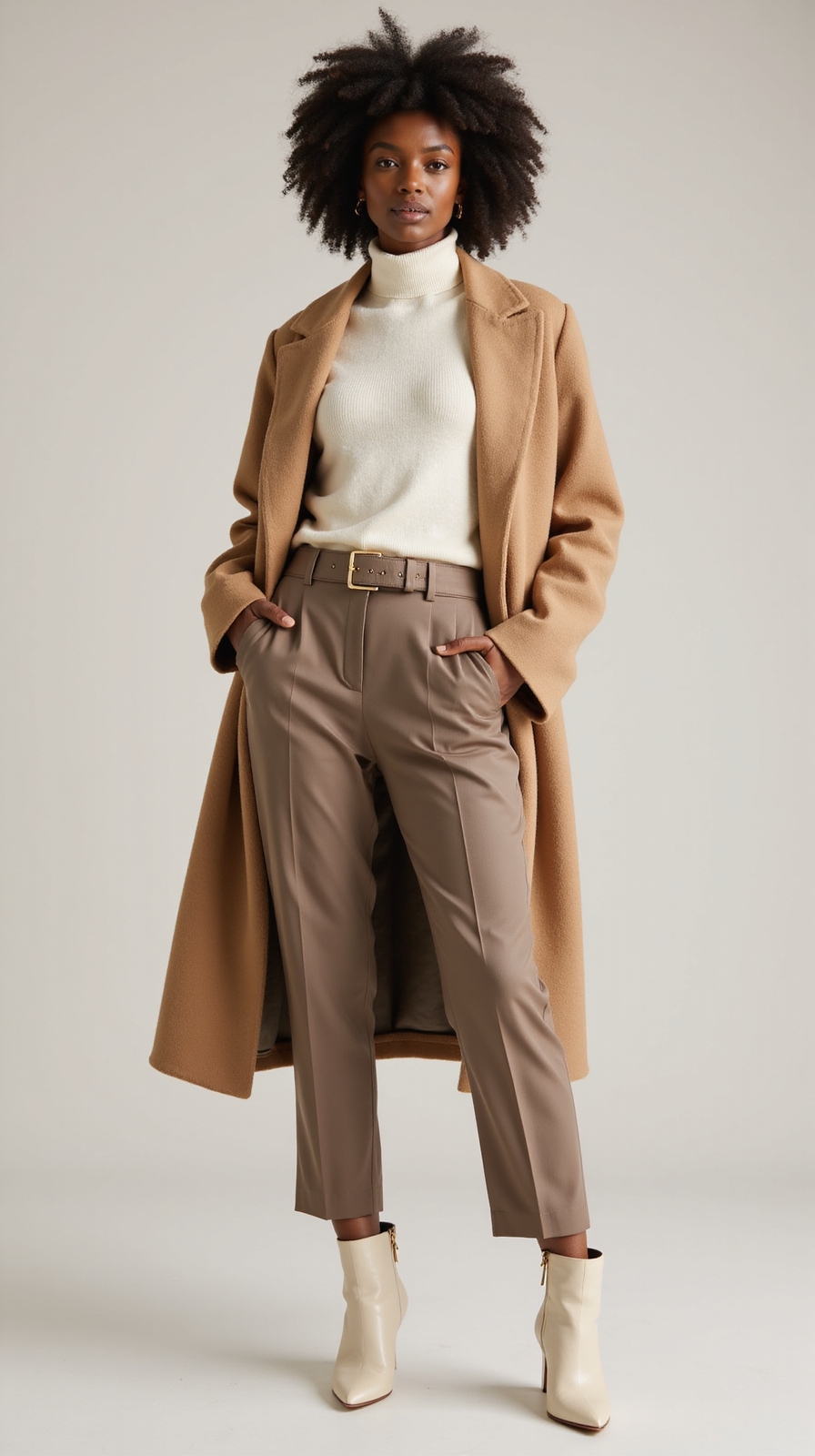 monochrome neutral winter styling