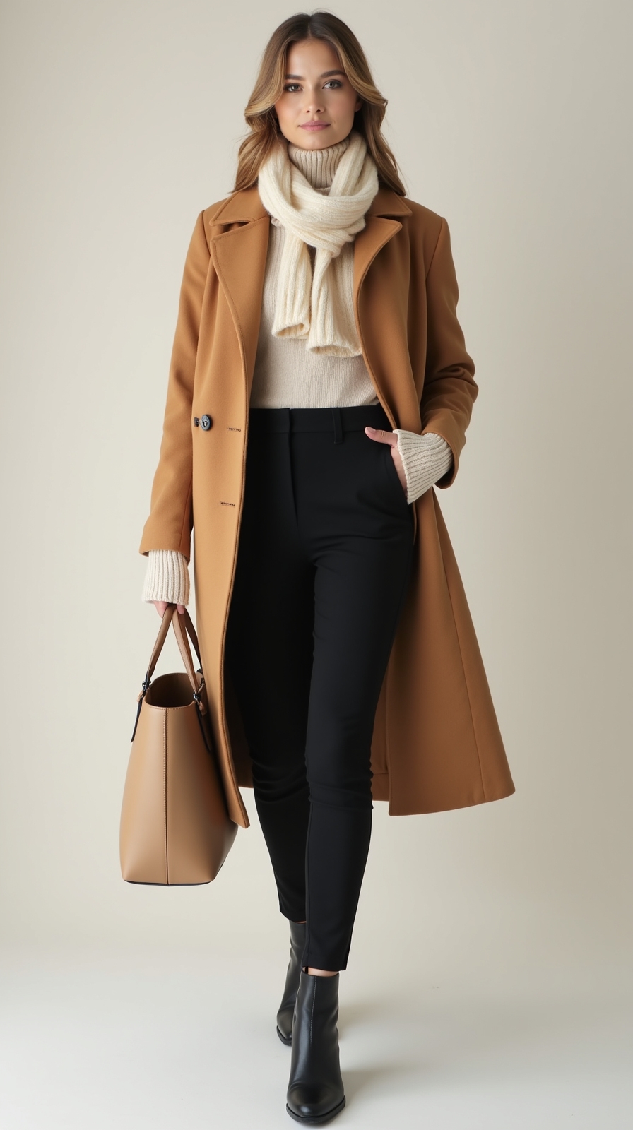monochrome sleek leggings ensemble