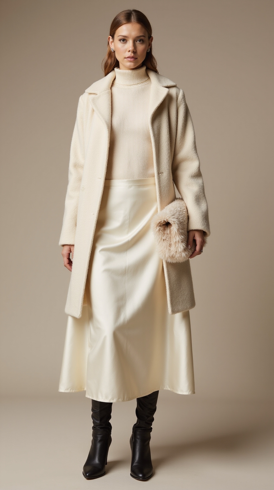 monochrome textured layered elegance