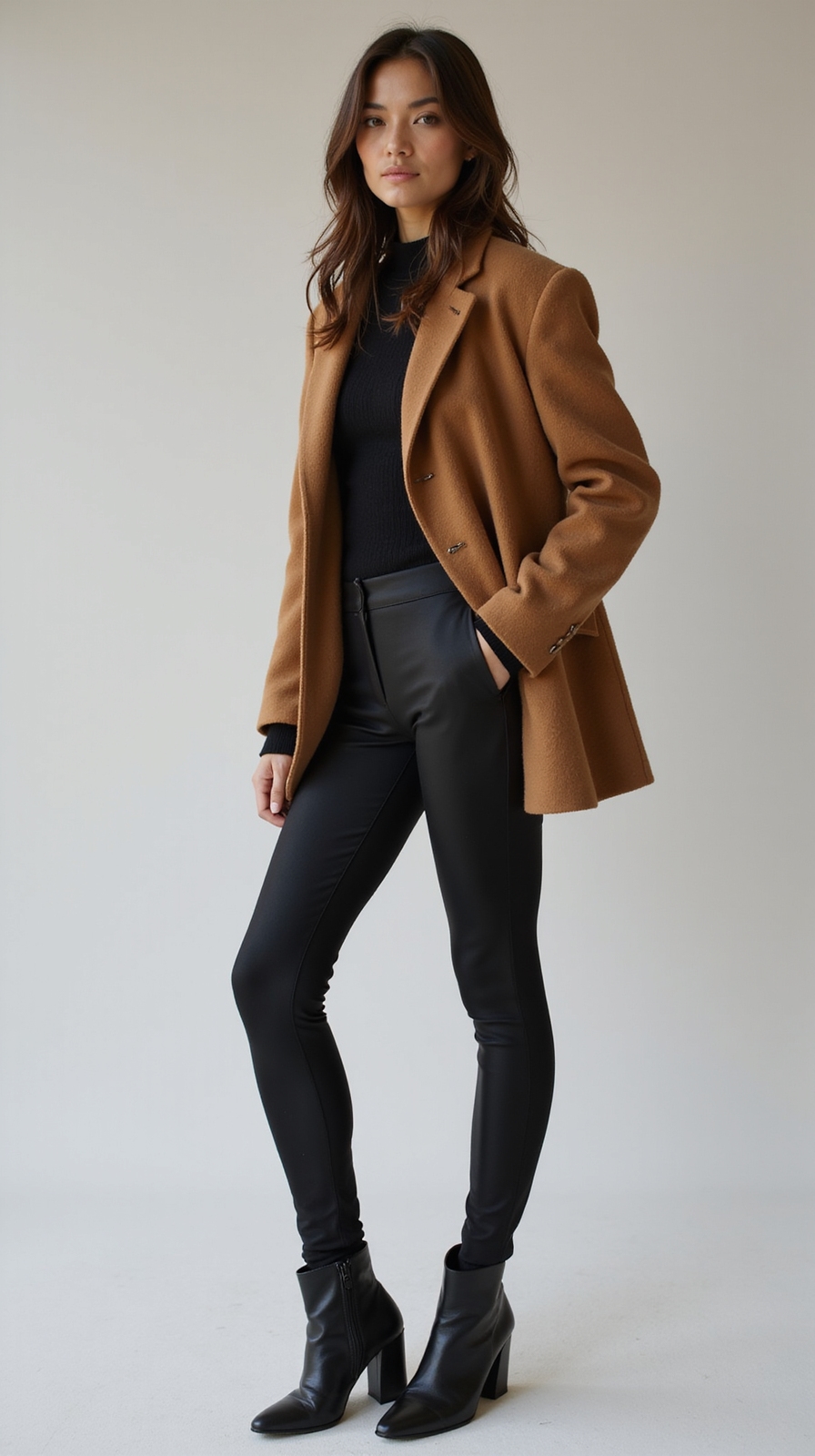 oversized blazer with ankle boots