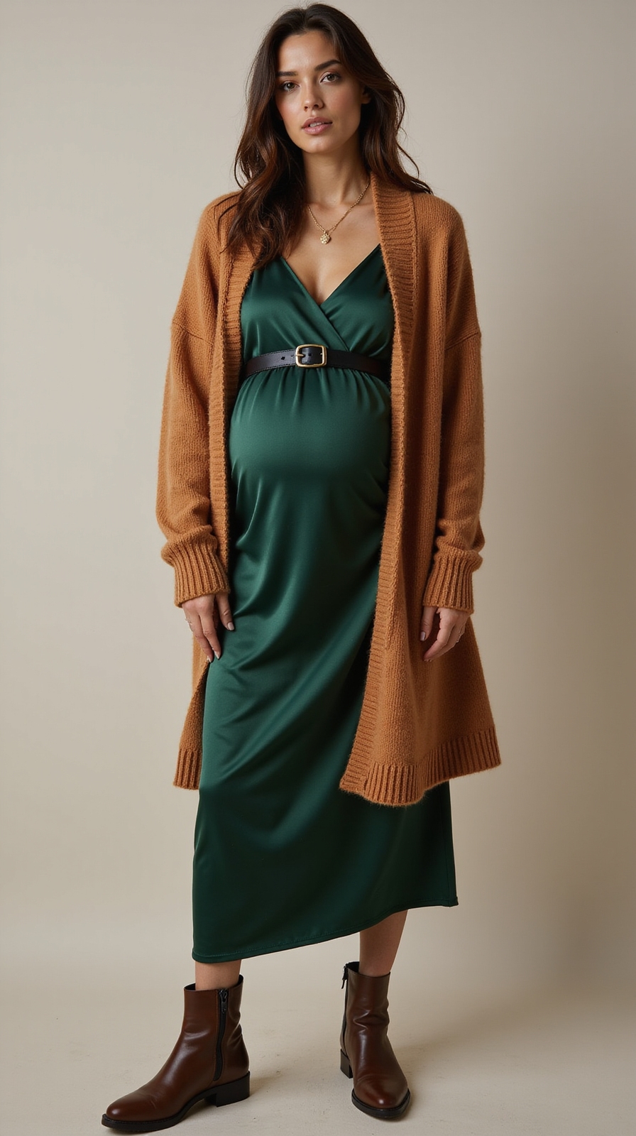oversized cozy maternity layering pieces