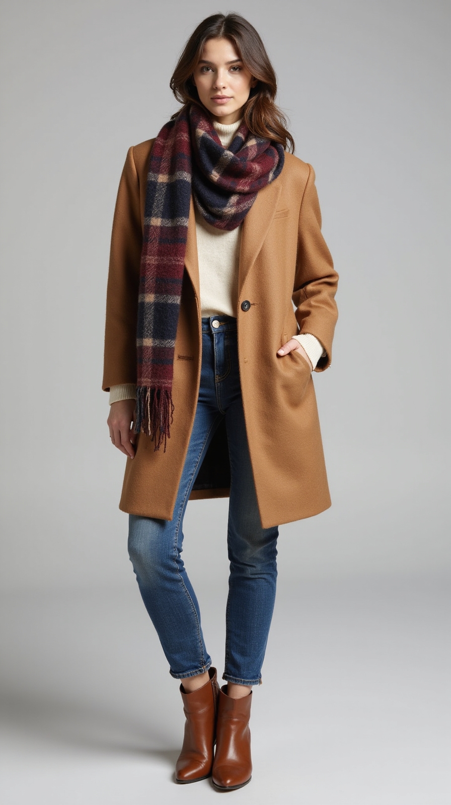 oversized scarf neutral layers