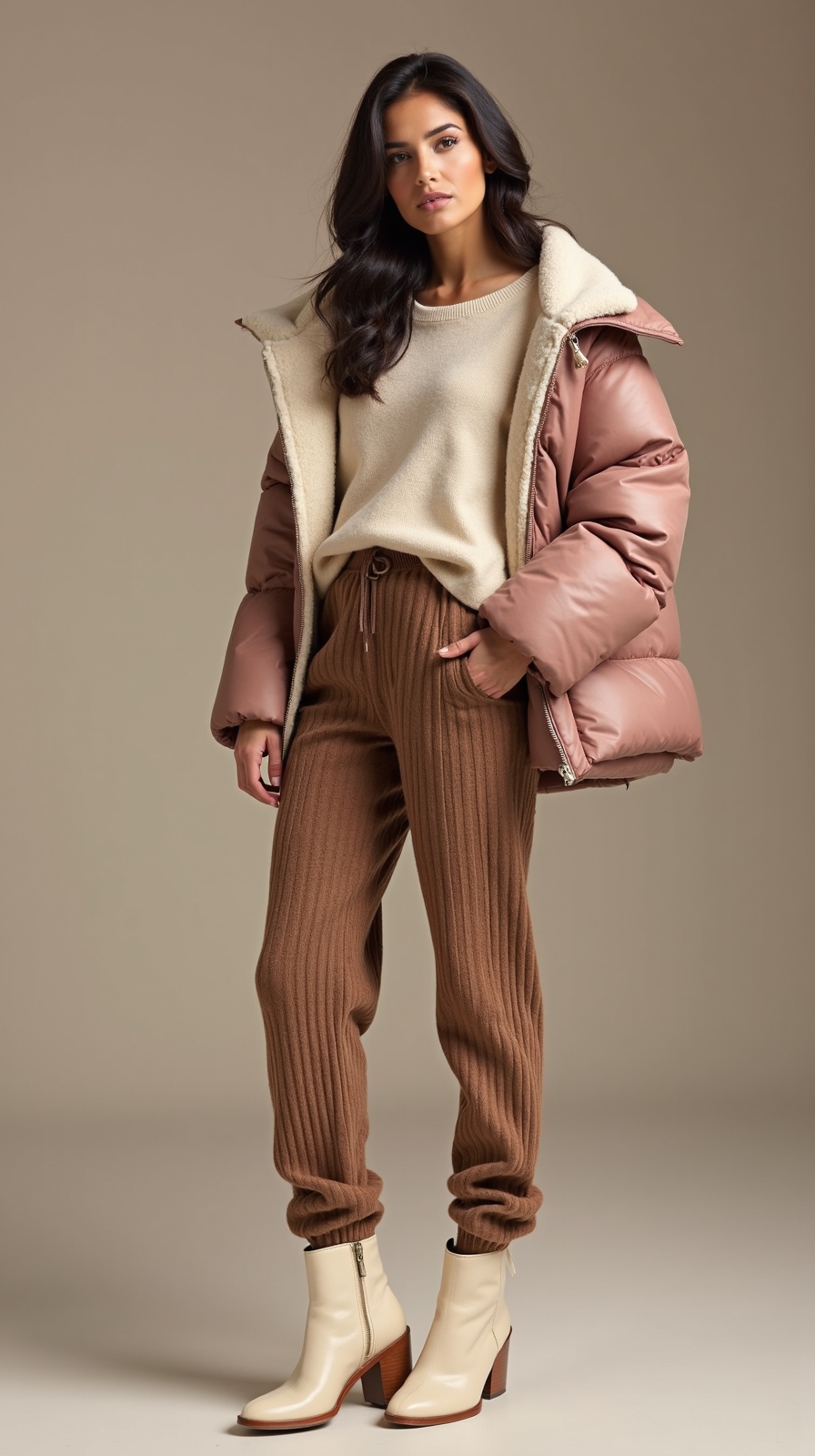 polished cozy jogger set