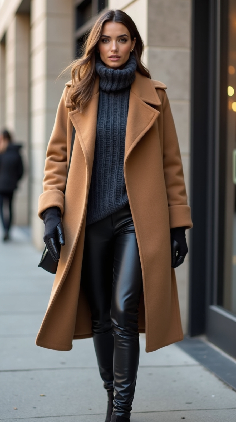 polished layered lightweight winterwear