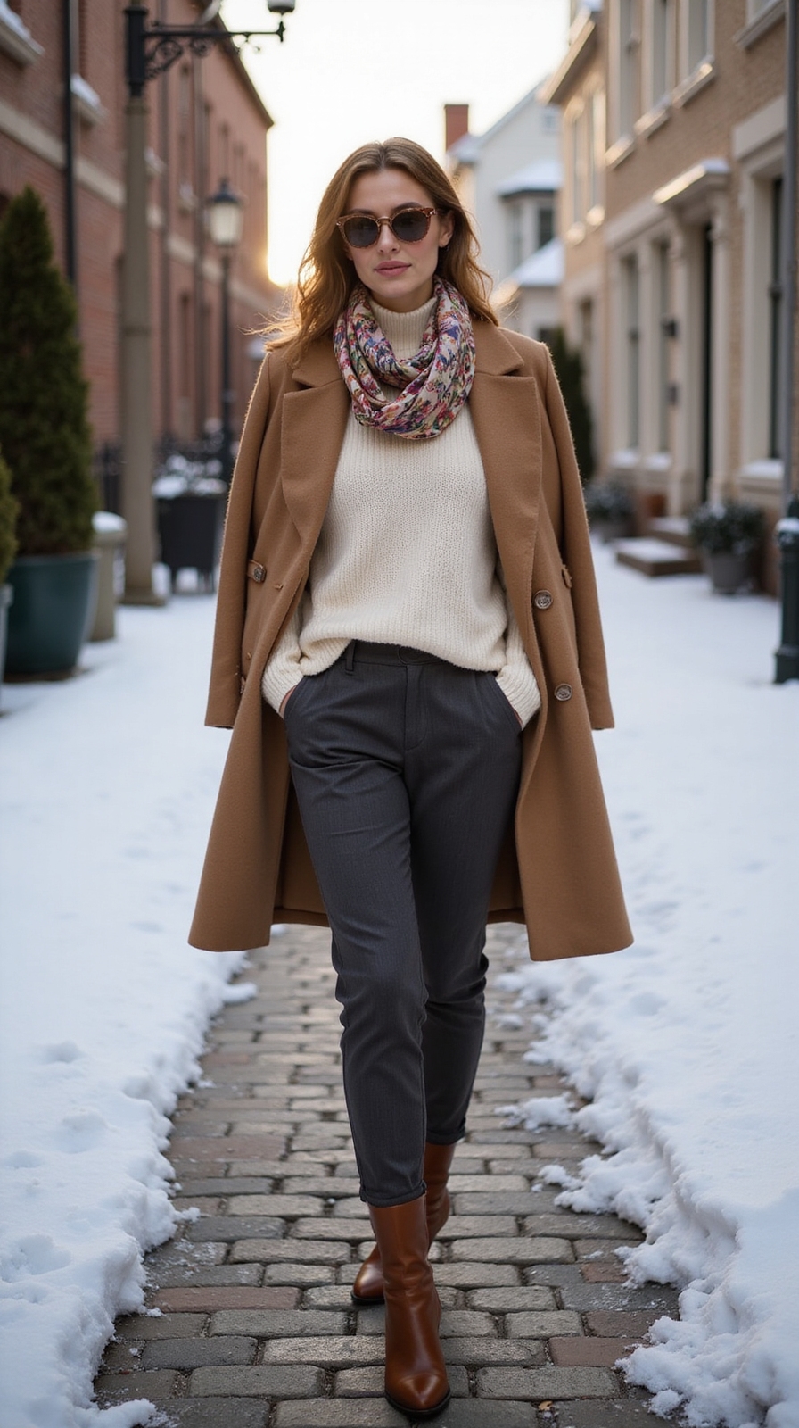 polished layered winter strollwear