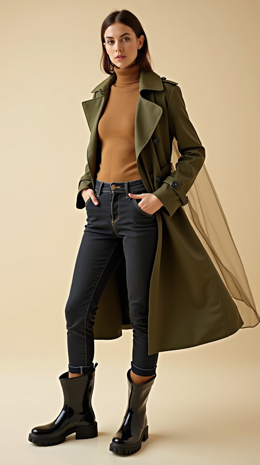 sleek layered waterproof rainwear