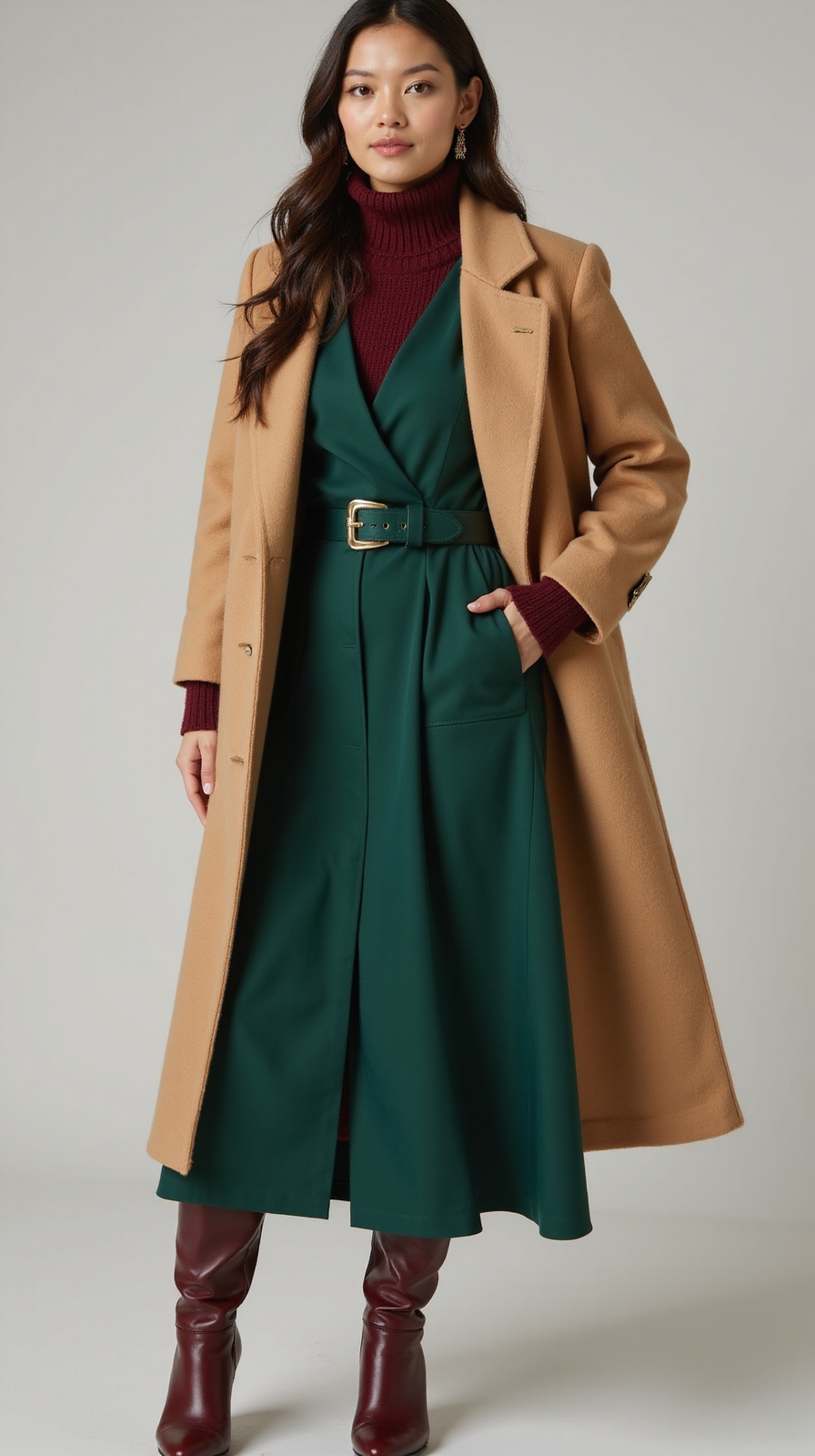 slim layered luxe winter styling