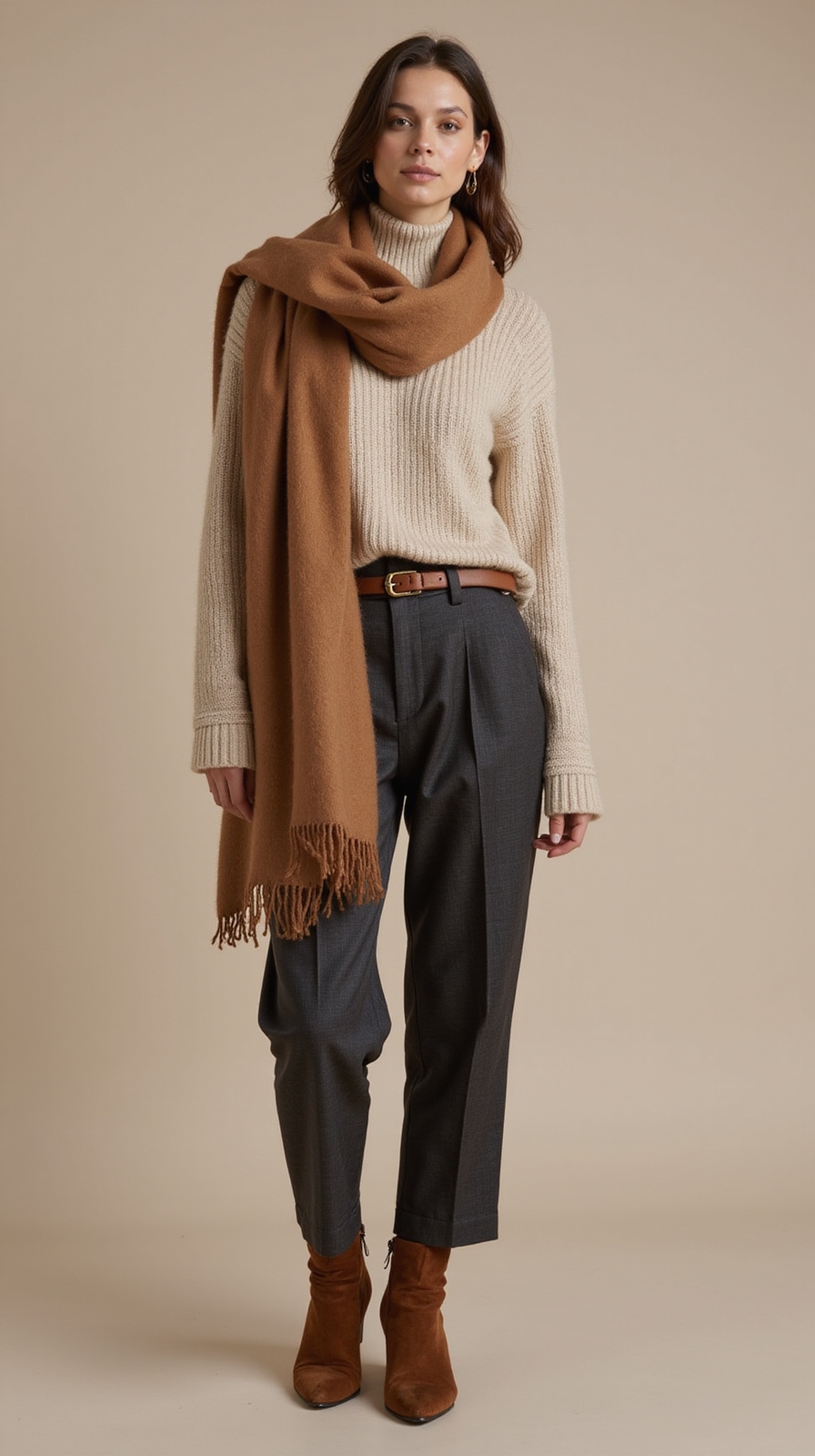 soft wool scarf minimal accessories