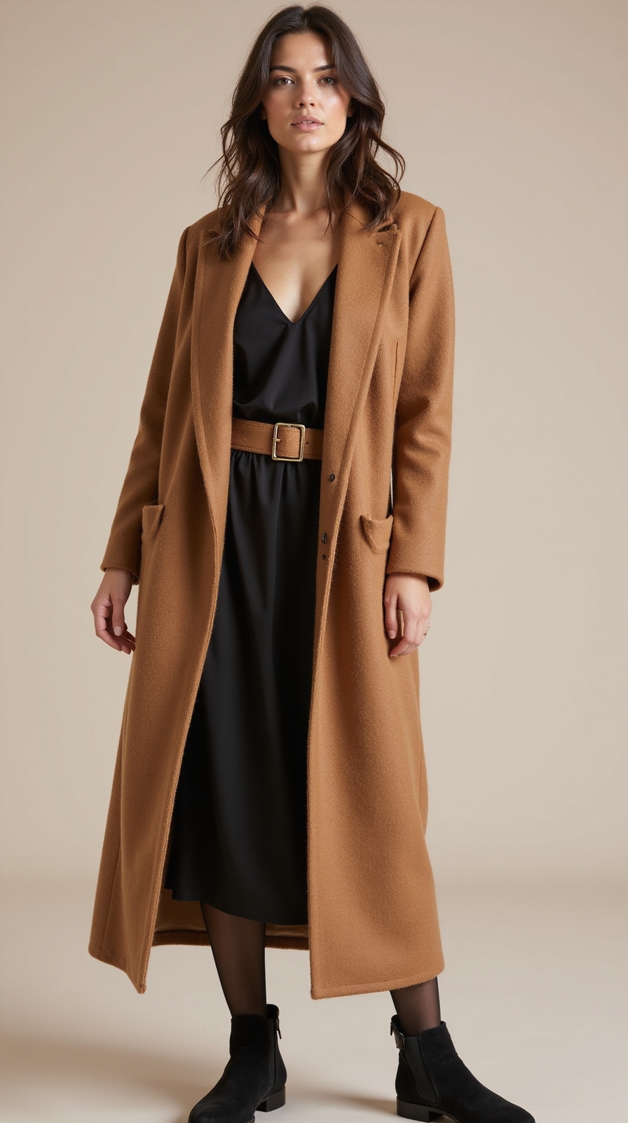 statement coat layered textures