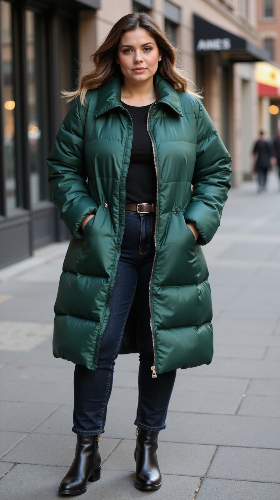 streamlined longline puffer silhouette