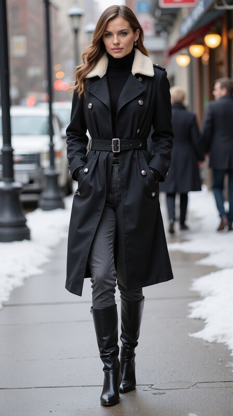 streamlined waterproof hooded parka