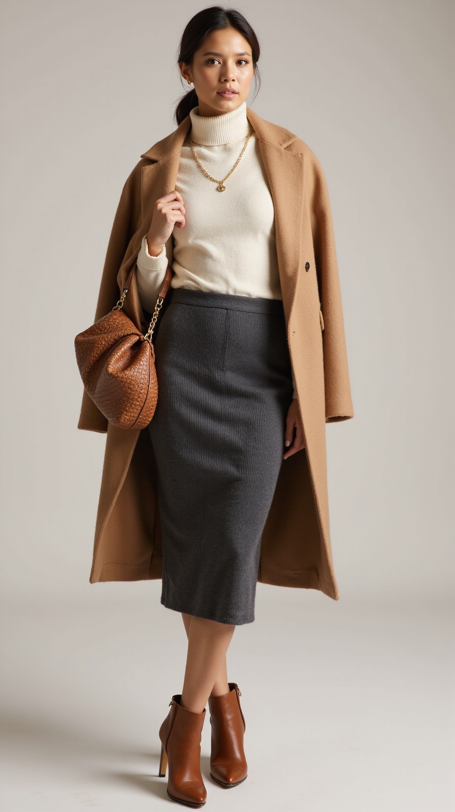 structured knit pencil styling