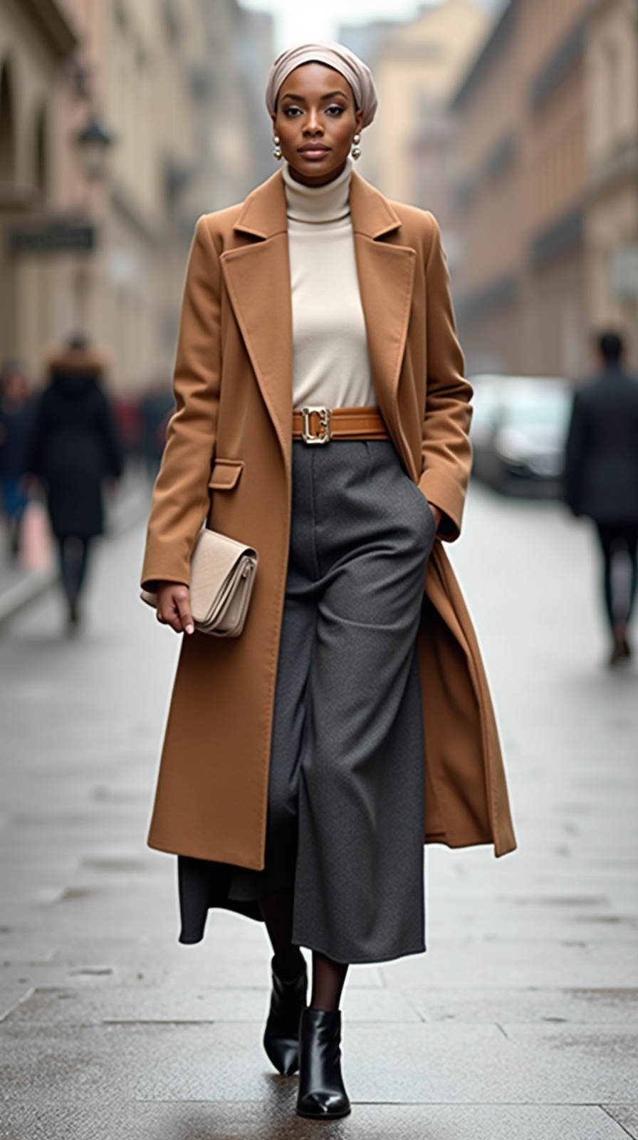 stylish cozy winter churchwear