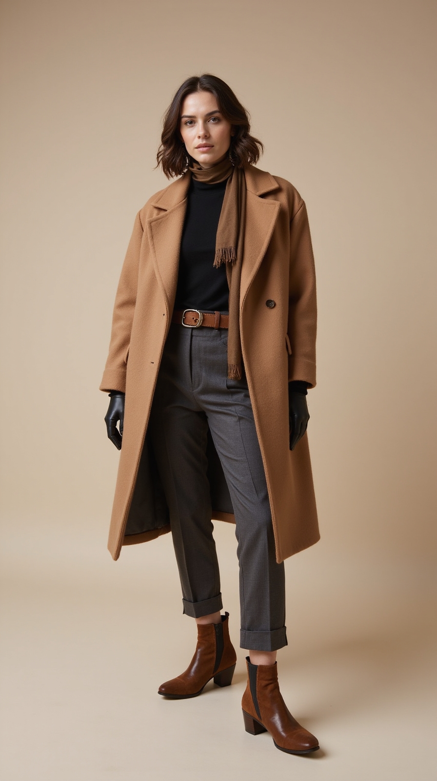 stylish layers for freezing streets