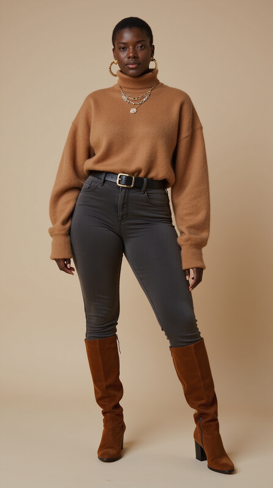 tailored coat bold accessories