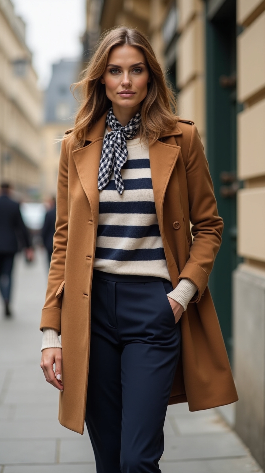 tailored coat breton scarf