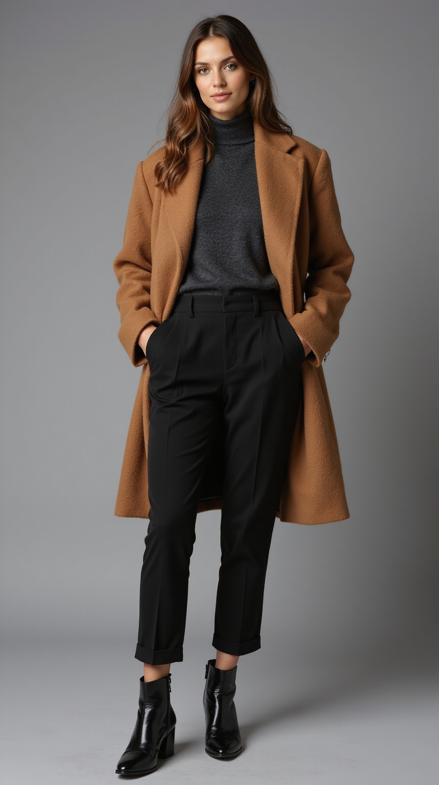 tailored coat to night ensemble