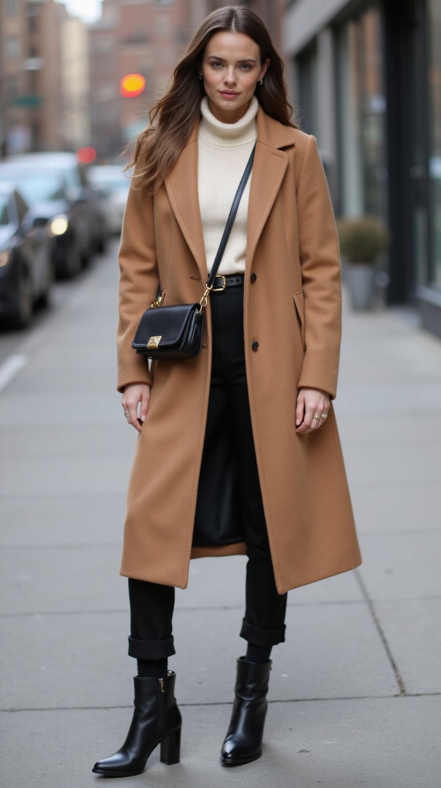 tailored coats with crossbody