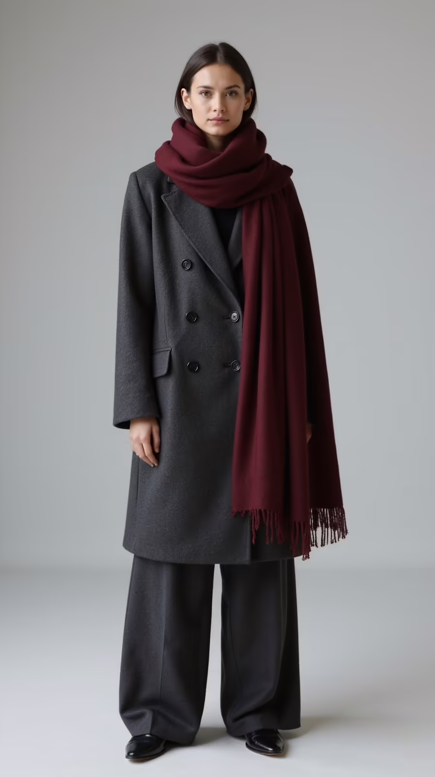 tailored monochrome wool set