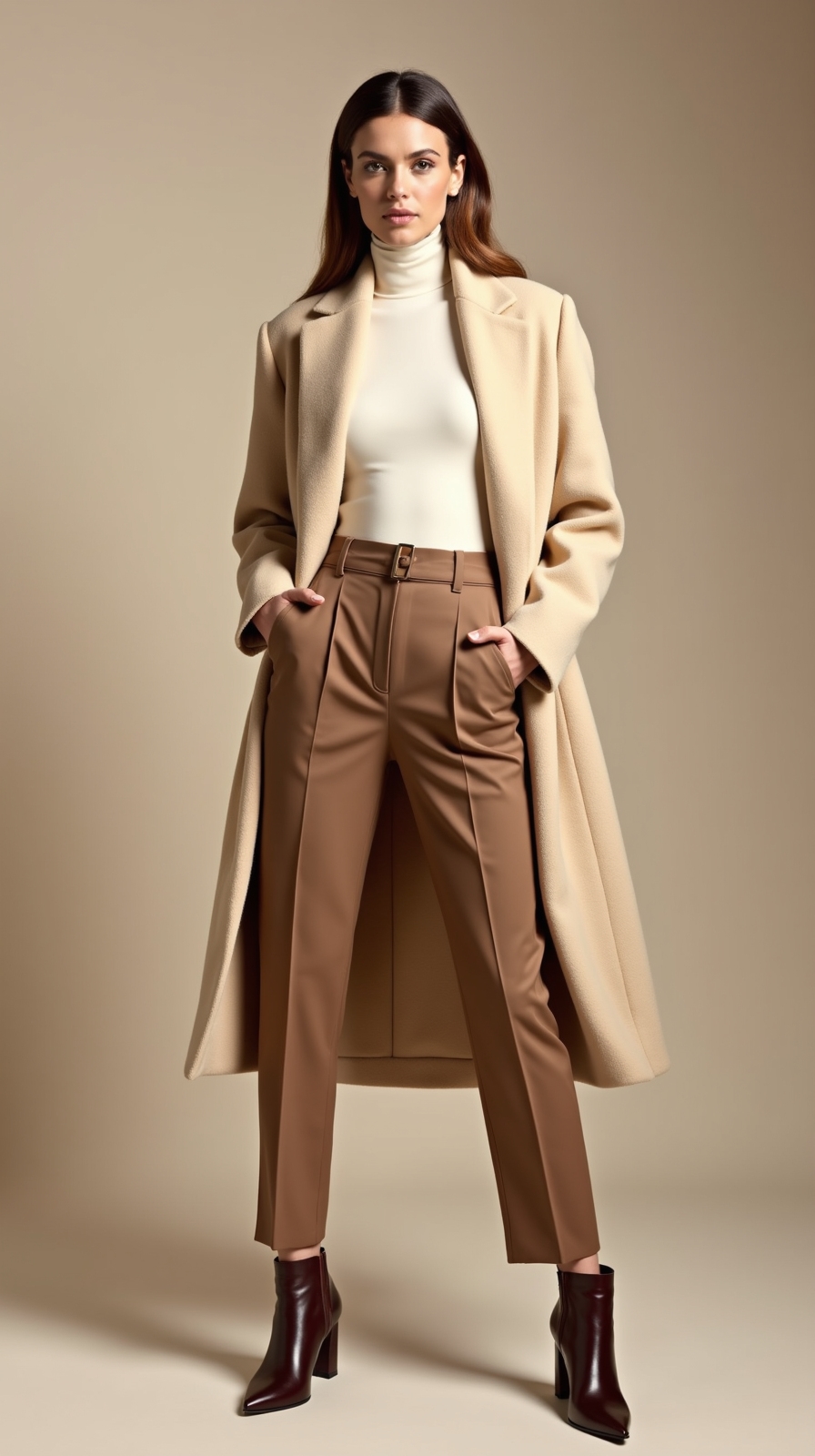 tailored neutral winter elegance