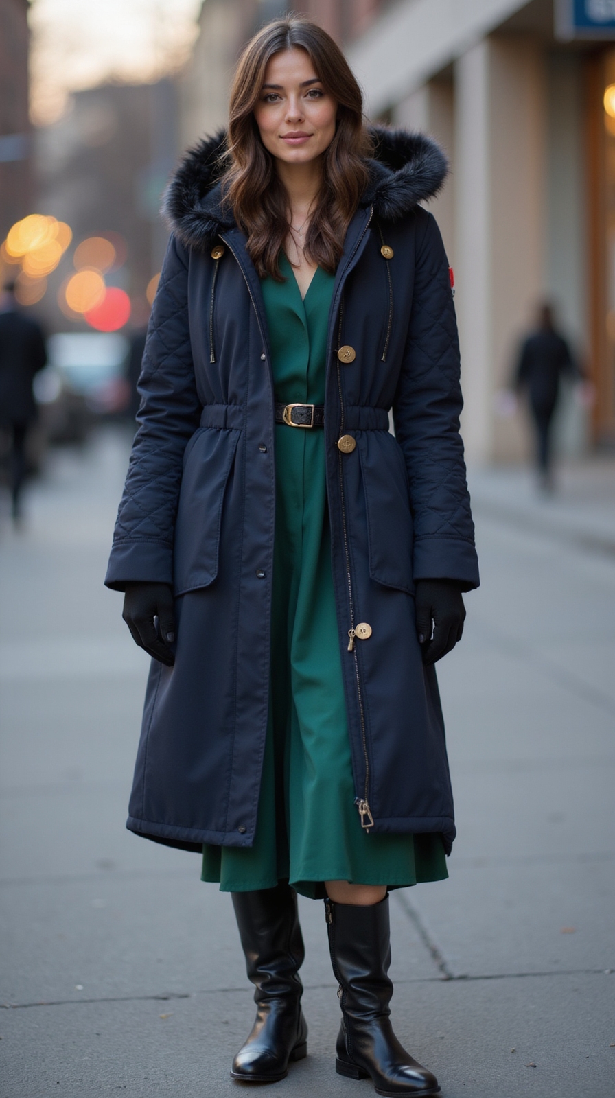 tailored parka refined accessories
