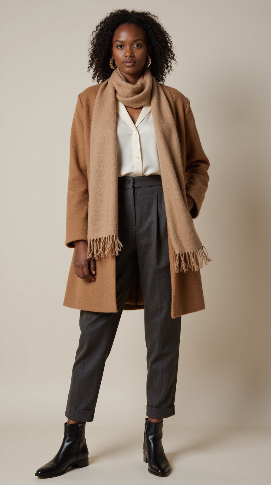 tailored polished layered winter essentials