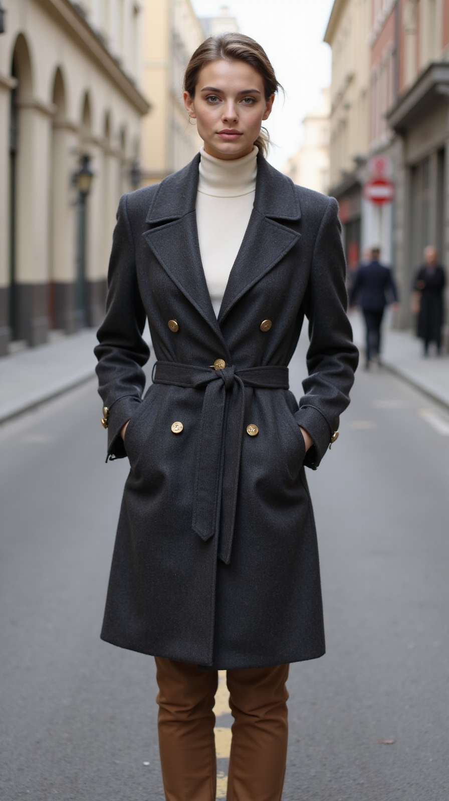 tailored wool coat commuter elegance
