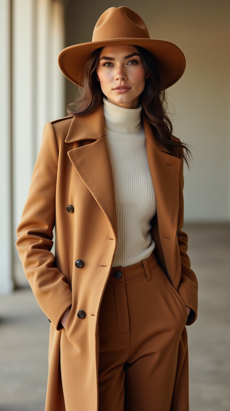 tailored wool fedora ensemble