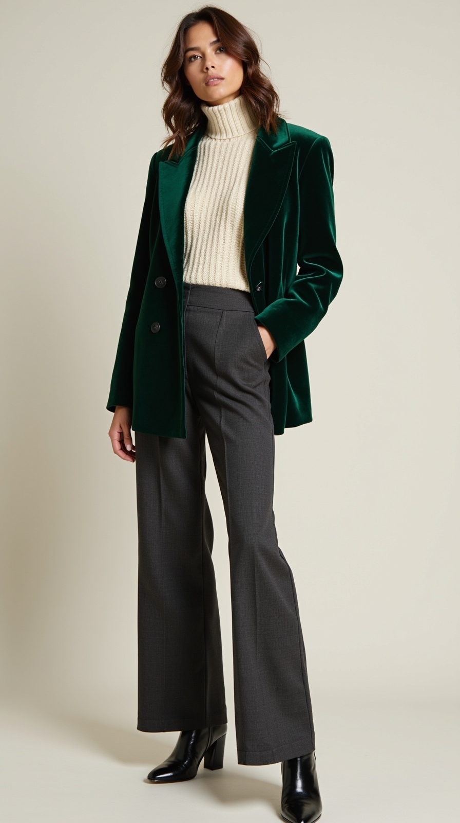 velvet knit wool texture mix