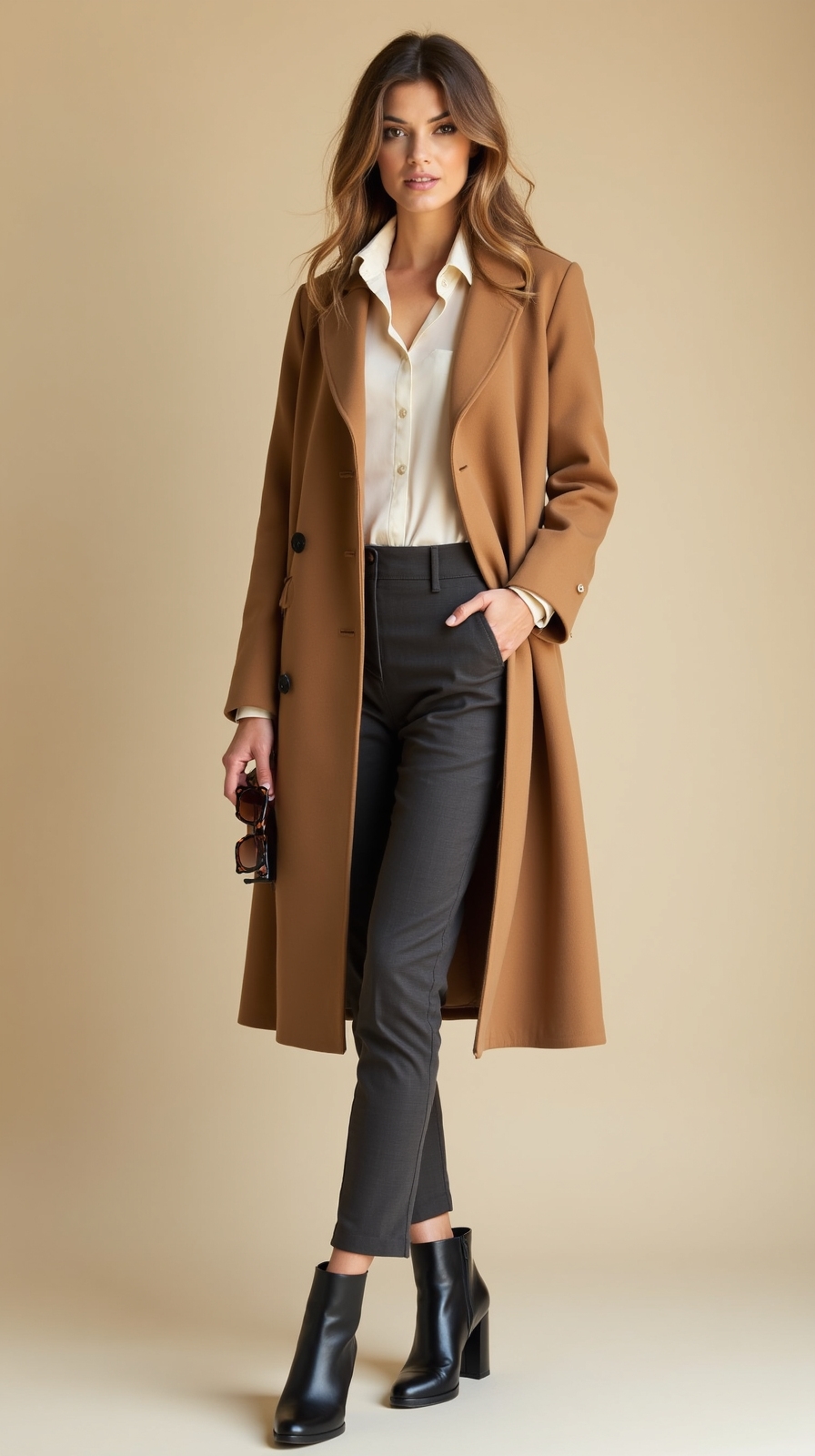 versatile tailored wool overcoat