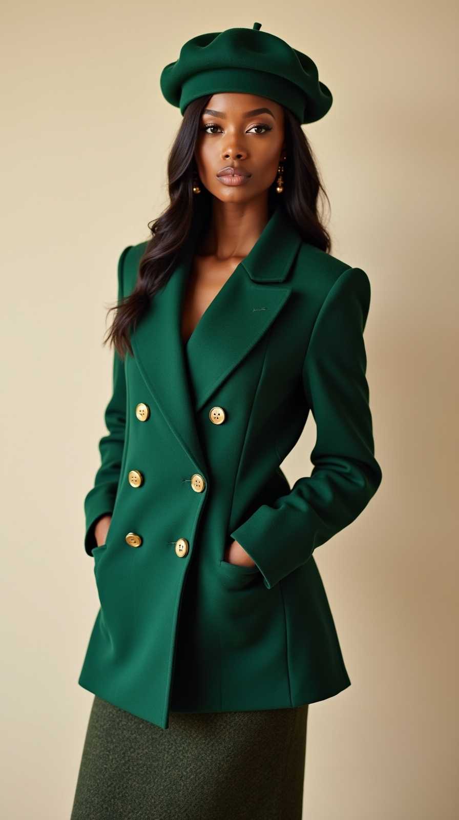 waist defining tailored wool sets