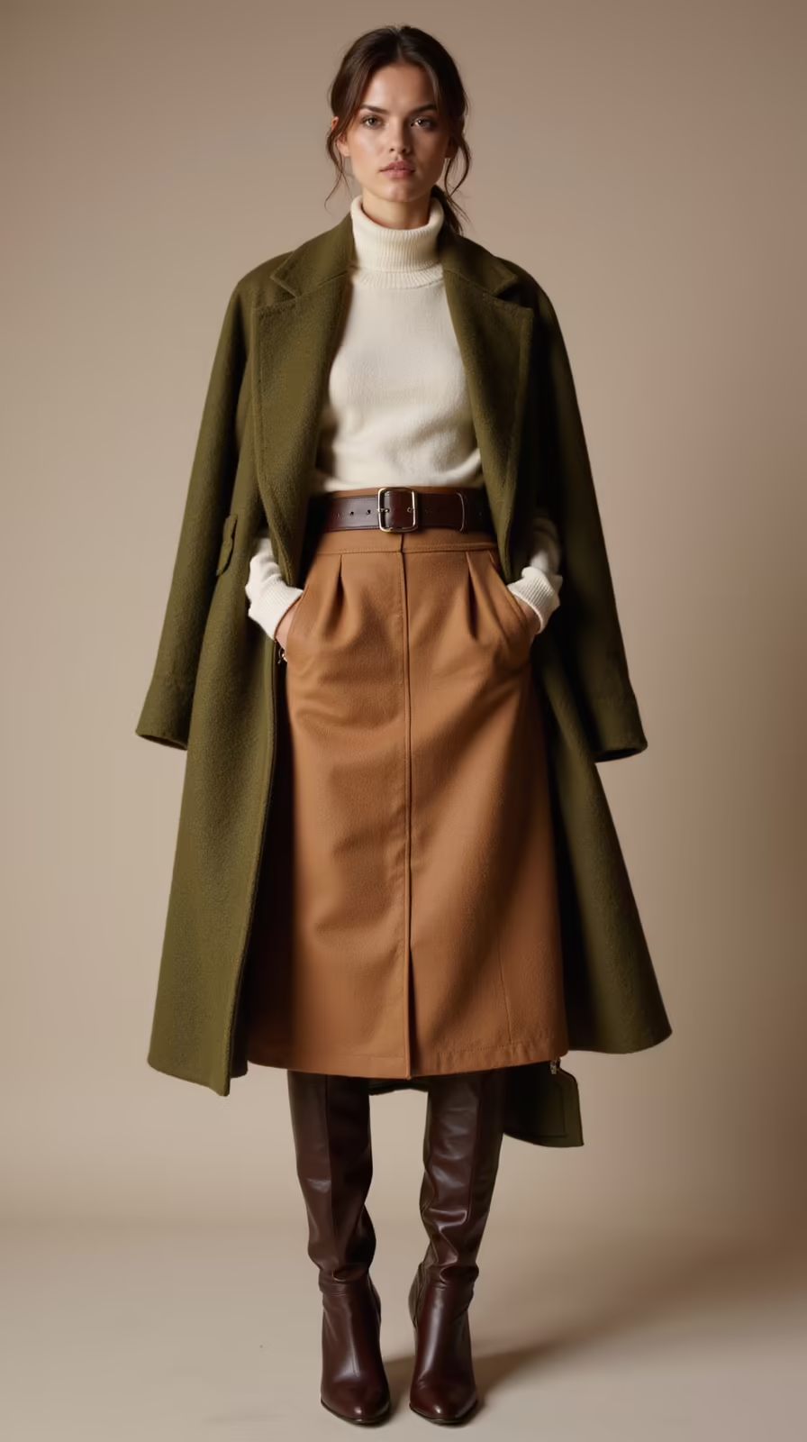 warm stylish winter skirt outfits