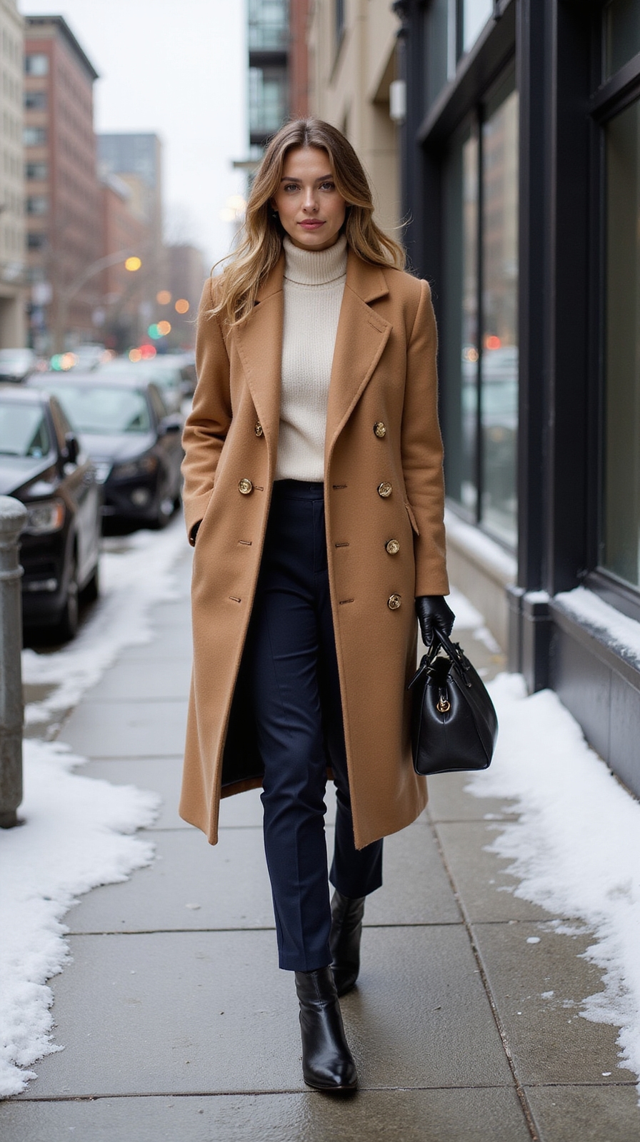 warm water resistant streamlined commuter coat
