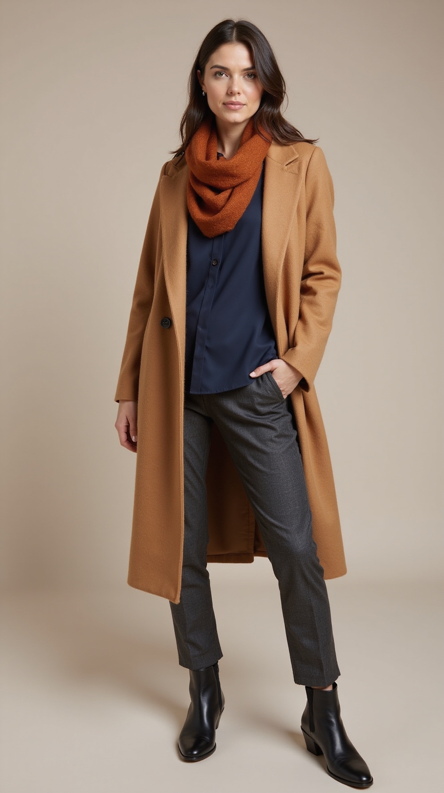 wrinkle resistant layered travel outfit