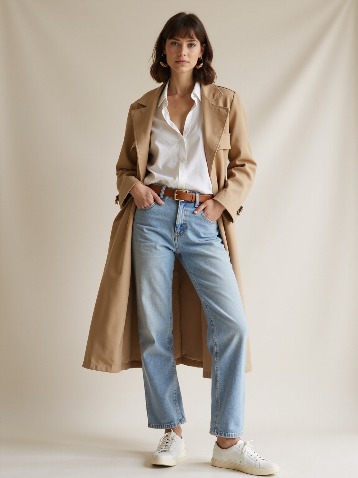 airy light wash denim styling
