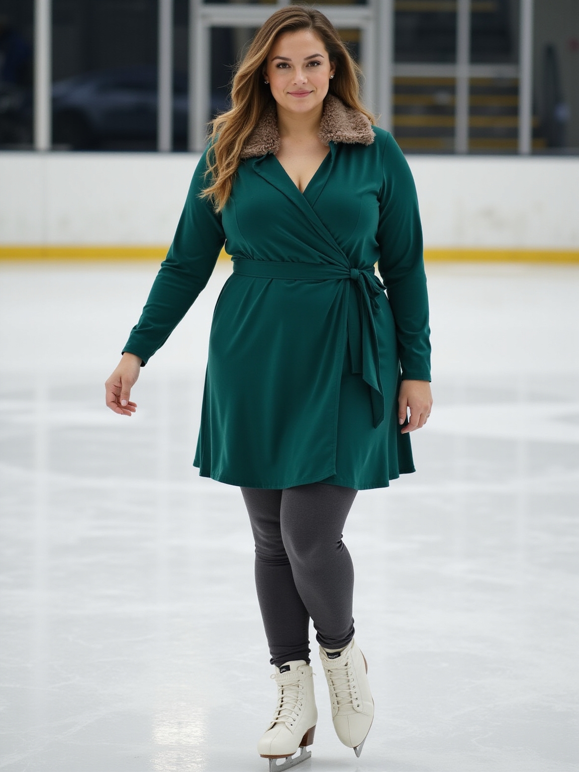balanced layered streamlined winter skating