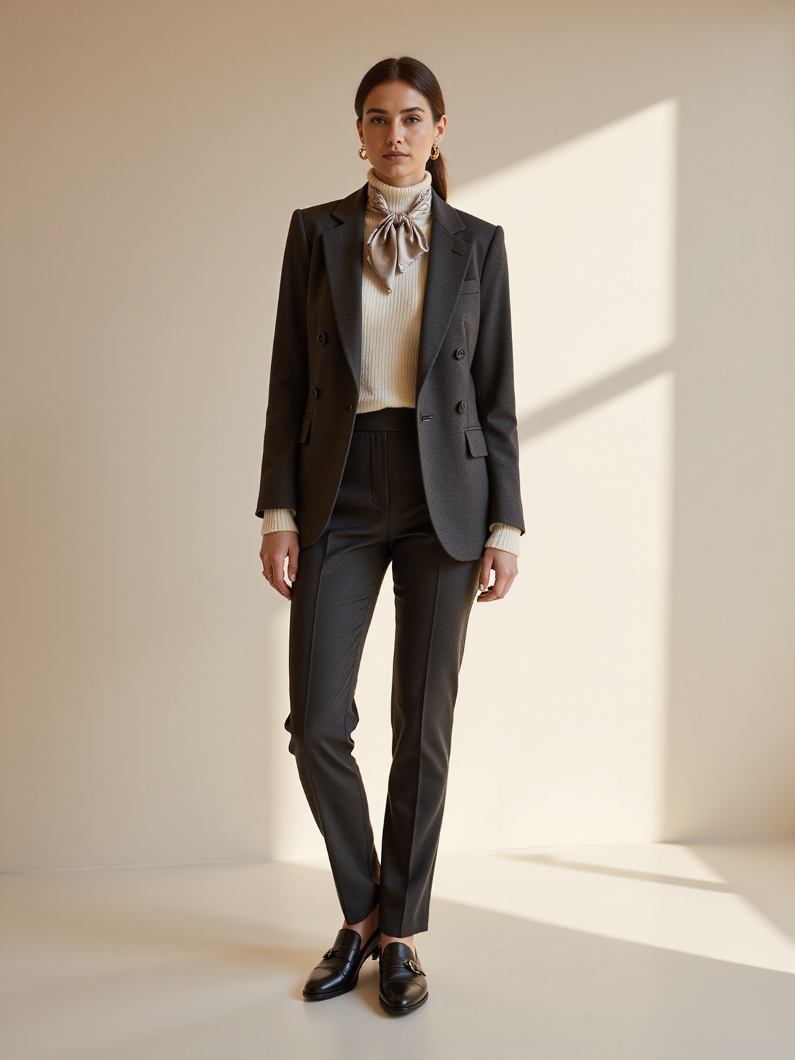 blazer with cozy knit