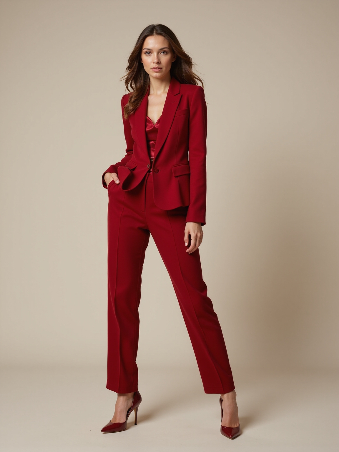 bold red commanding style