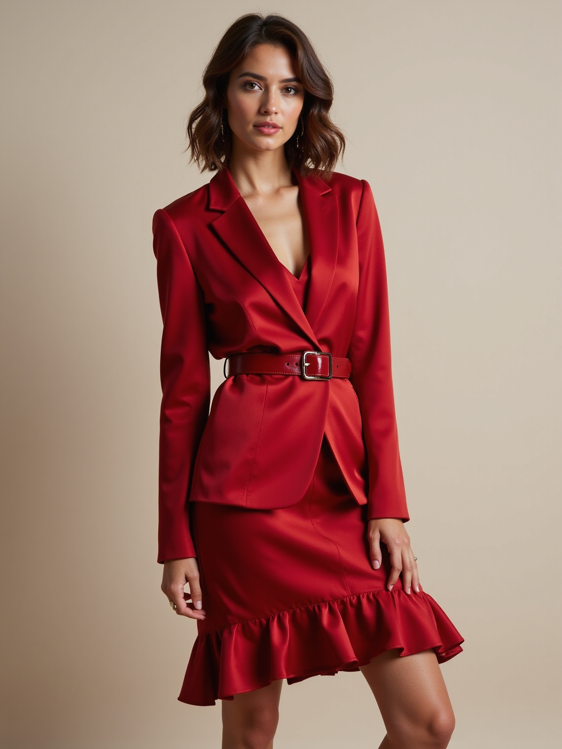bold red statement looks