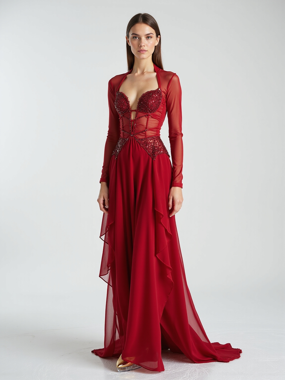 bold romantic red skates