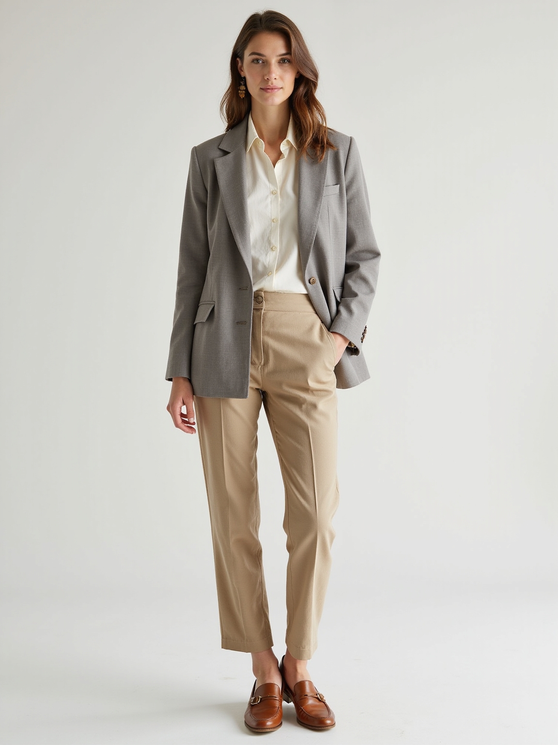 breezy comfortable textured professional confidence