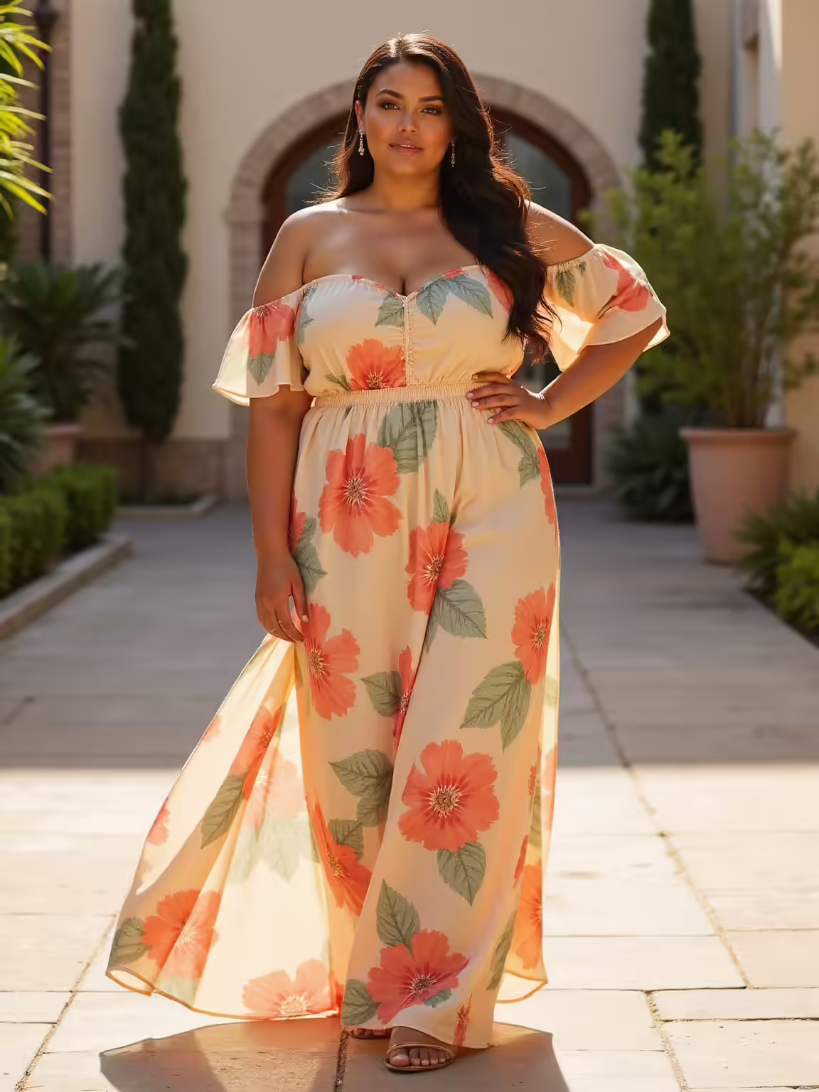 breezy floral maxi with pockets