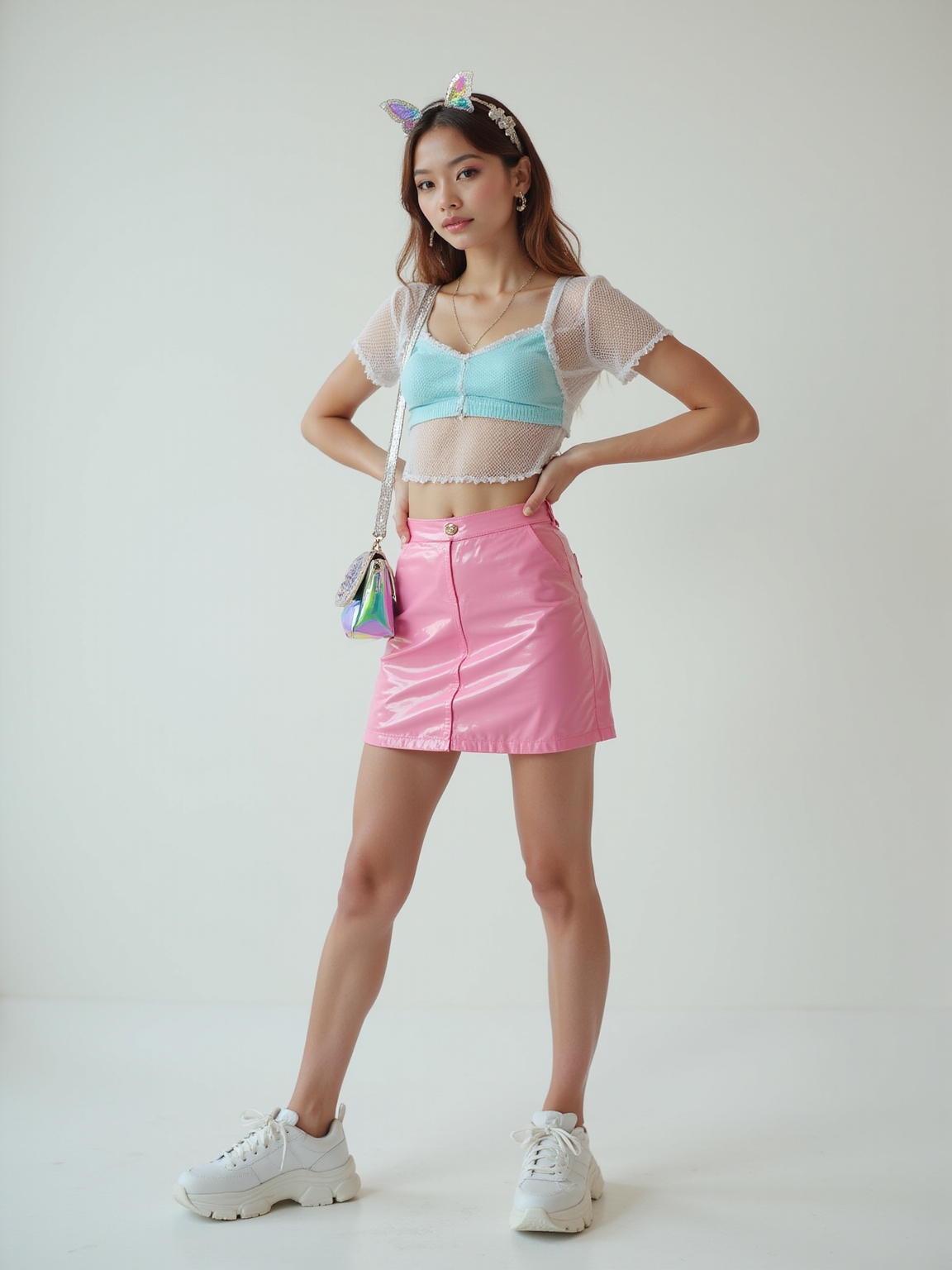 bright y2k low rise looks
