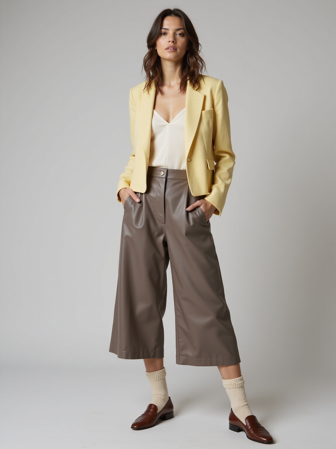 buttery leather meets linen